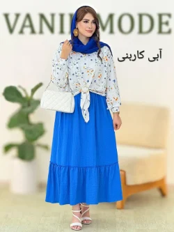 شومیز دامن آستین مچ دار کمر کش کد h70