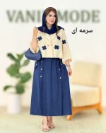شومیز دامن یقه انگلیسی کد h69 (1)