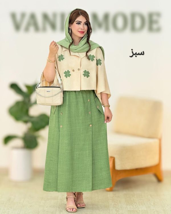 شومیز دامن یقه انگلیسی کد h69