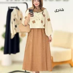 شومیز دامن یقه انگلیسی کد h69