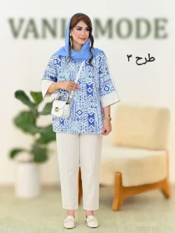 شومیز شلوار کوک دوزی کد h67