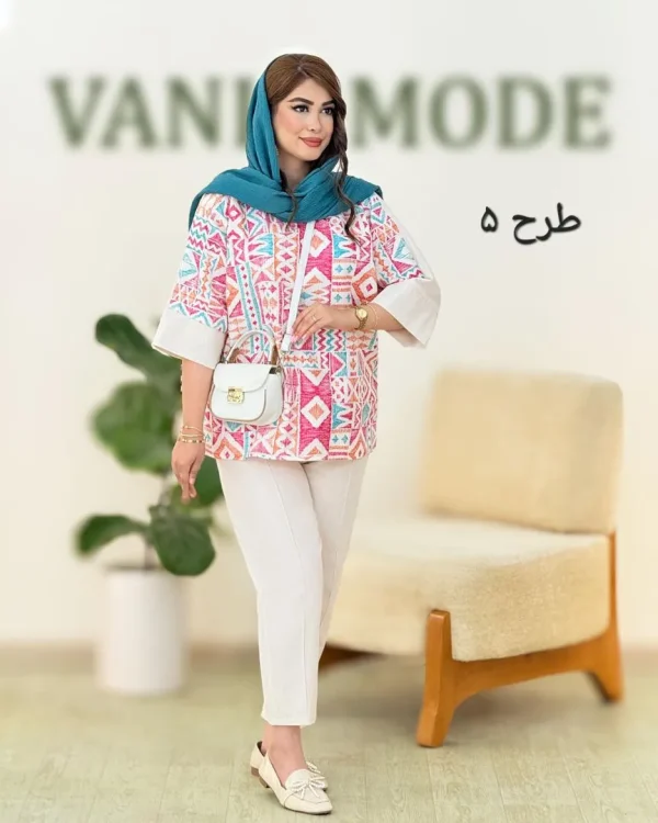 شومیز شلوار کوک دوزی کد h67