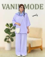 شومیز شلوار یقه نامتقارن آیوا کد h34 (2)