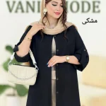 شومیز مانتویی آستین گت دار کد f742