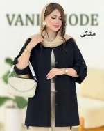شومیز مانتویی آستین گت دار کد f742
