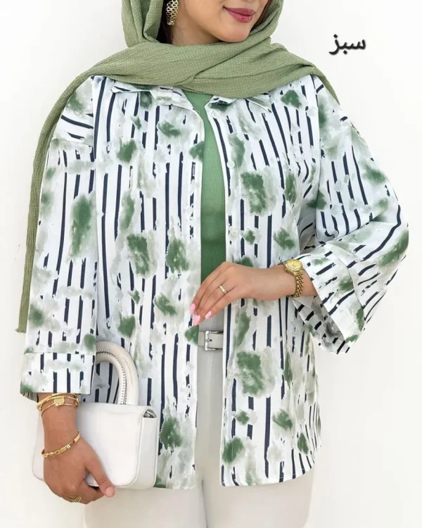 شومیز پری جلو دکمه دار کد h36