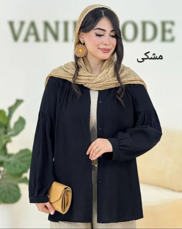 شومیز پیلی دار کرسپو کد h1