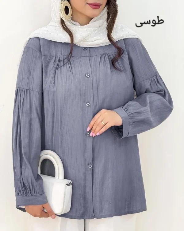 شومیز پیلی دار کرسپو کد h1