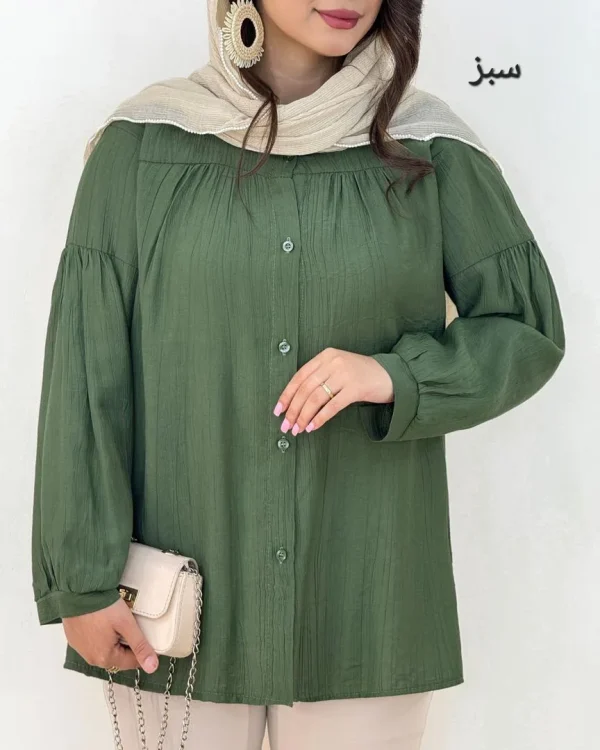 شومیز پیلی دار کرسپو کد h1