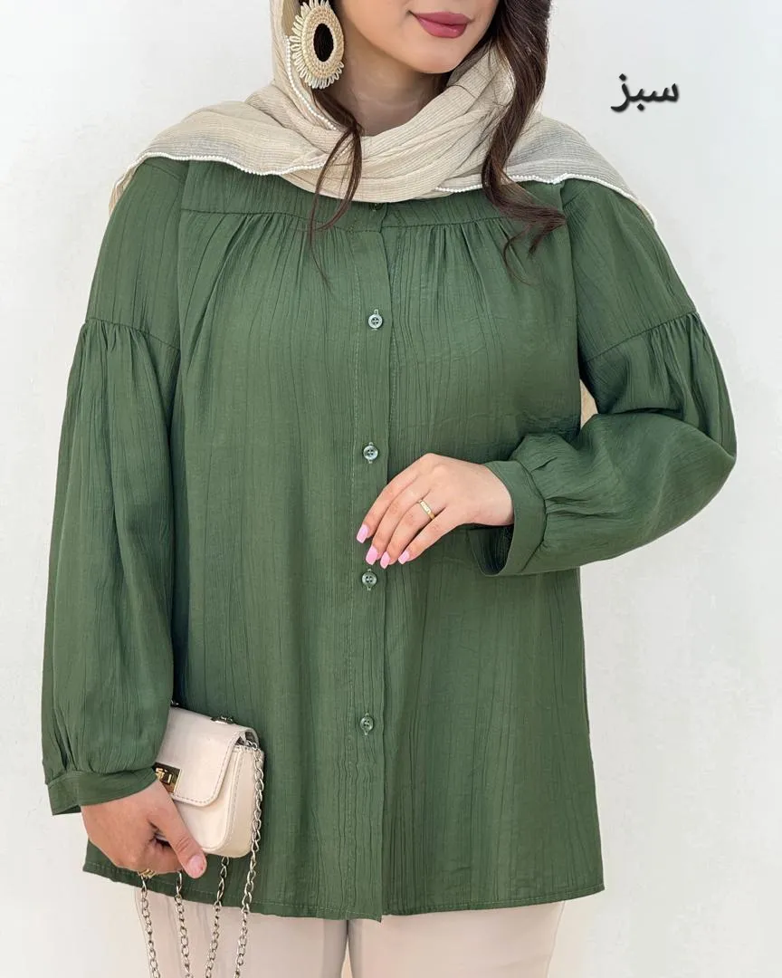 شومیز پیلی دار کرسپو کد h1
