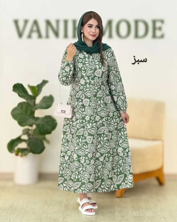 پیراهن ساحلی یقه سه سانت کد h18
