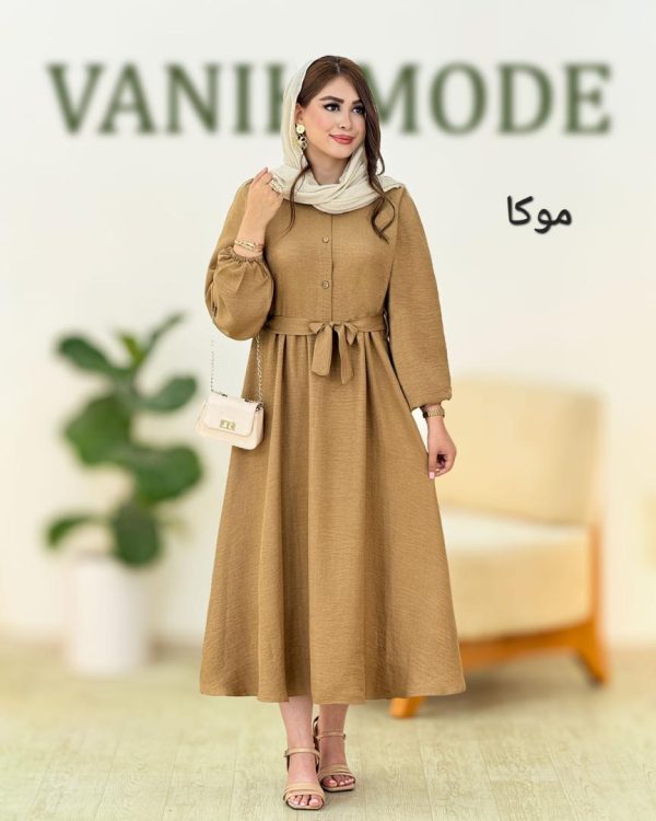 پیراهن صوفیا آستین مچ کش کد h77