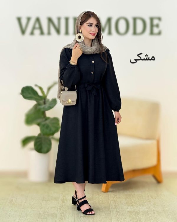 پیراهن صوفیا آستین مچ کش کد h77