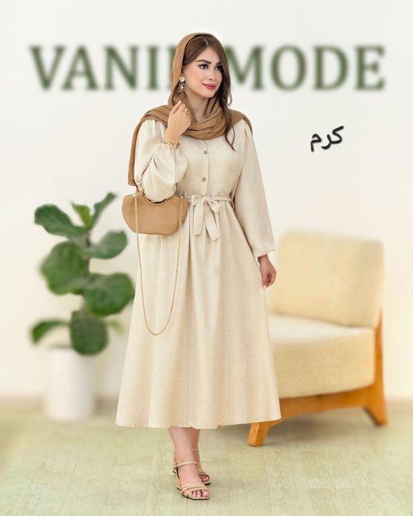 پیراهن صوفیا آستین مچ کش کد h77