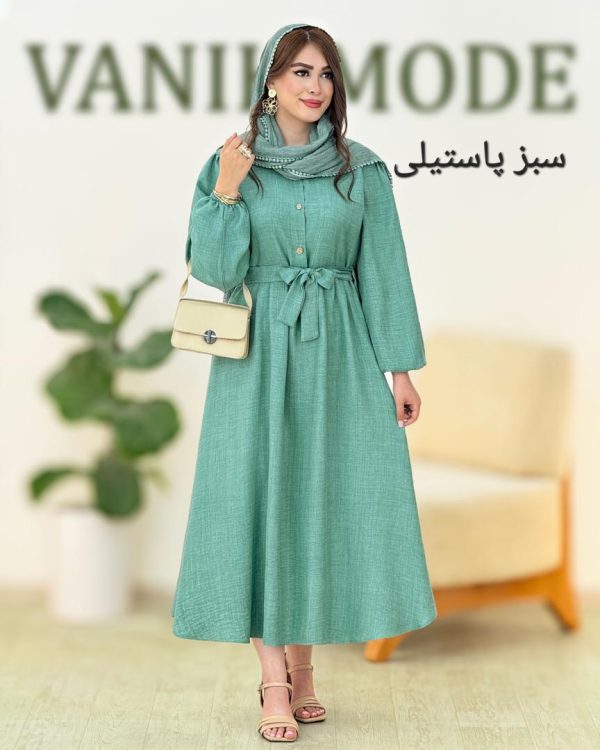 پیراهن صوفیا آستین مچ کش کد h77