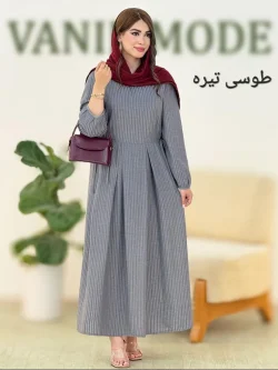 پیراهن لینن نواردوزی کد h55