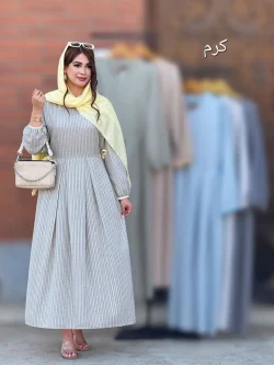پیراهن لینن نواردوزی کد h55