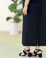 پیراهن مشکی آستین پاکتی کد h108 (2)_2