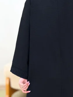 پیراهن گیپور مشکی کد h80