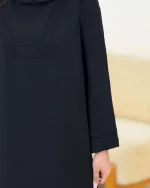 پیراهن گیپور مشکی کد h80 (3)_24
