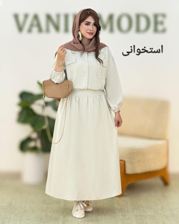 کت دامن بند دار کد g863