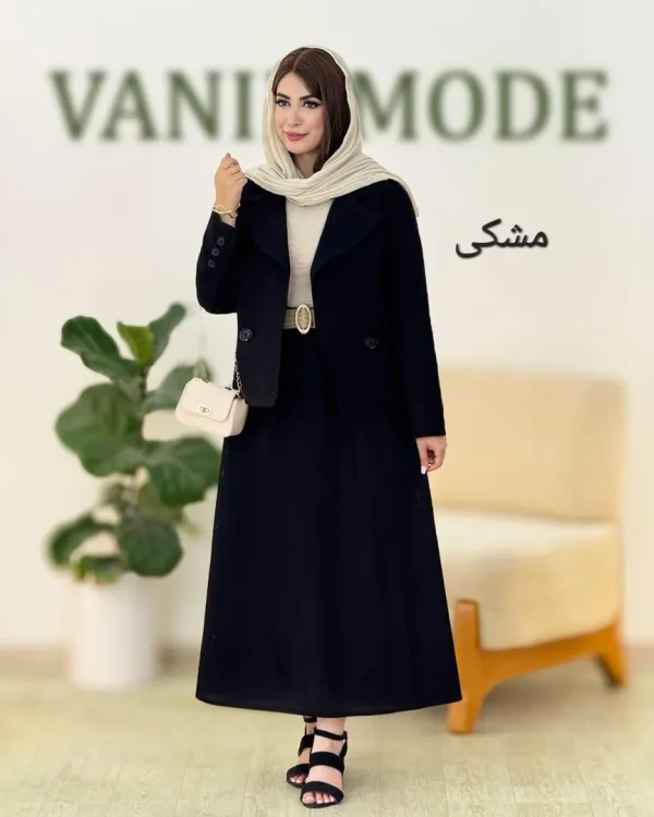کت دامن پیلی دار کد g800