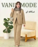 کت شلوار دستمال نما شانتون کد h45 (2)_5