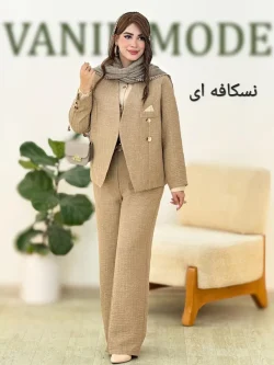 کت شلوار دستمال نما شانتون کد h45