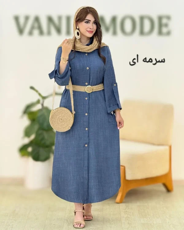کفتان صوفیا کمربند دار کد h16