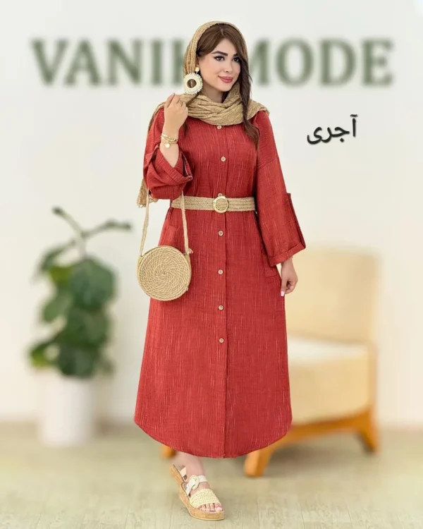 کفتان صوفیا کمربند دار کد h16