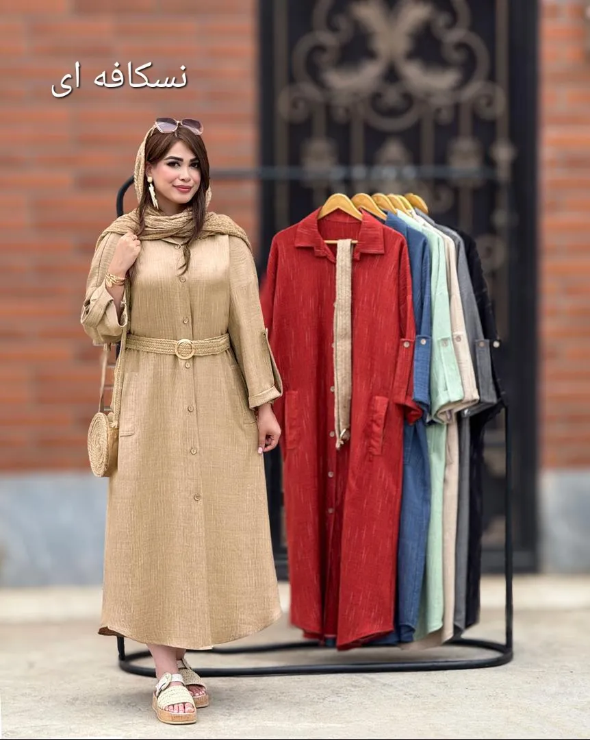 کفتان صوفیا کمربند دار کد h16