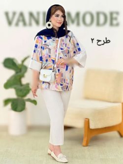 شومیز شلوار کوک دوزی کد h67