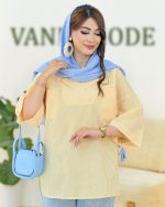 شومیز جلو بسته راه راه کد H222