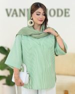 شومیز جلو بسته راه راه کد H222
