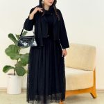 ست کت مازراتی و دامن شال گیپور کد h230
