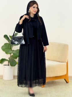 ست کت مازراتی و دامن شال گیپور کد h230