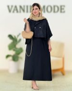 ست کت پانچ  و دامن چین دار کد h238