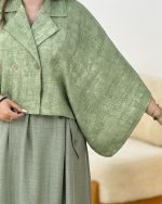ست کت پانچ  و دامن چین دار کد h238