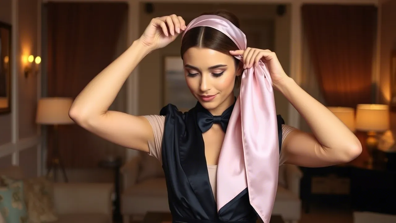 چطور روسری خود را زیبا ببندیم