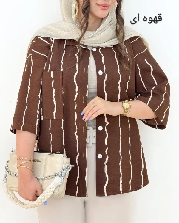 شومیز آستین پاکتی ینزی کد h7