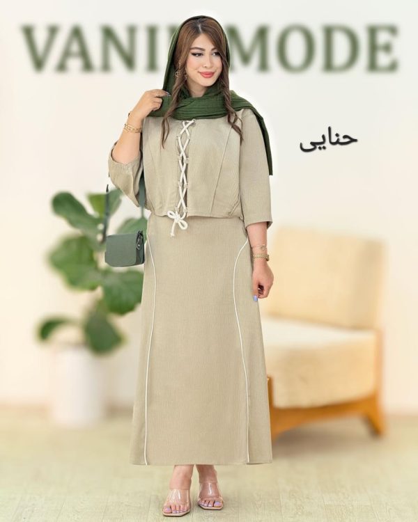 شومیز دامن آستین پیلی دار جگوار کد h130