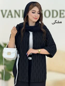 شومیز زاپ دار آستین پاکتی کد h133