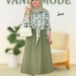 شومیز سارافون آستین گت دار کدh128