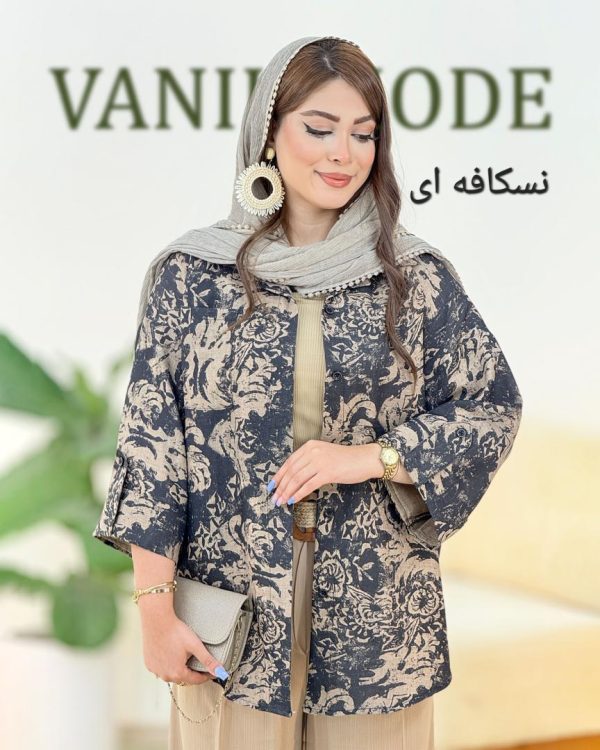 شومیز طرح دار پاگون دار لینن شانتون کد h129