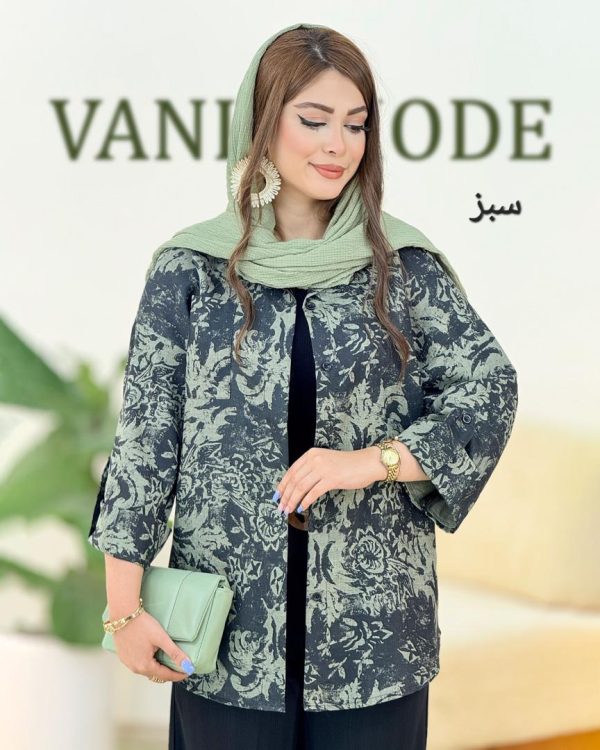 شومیز طرح دار پاگون دار لینن شانتون کد h129