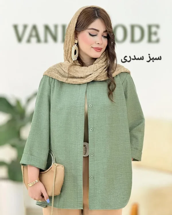 شومیز یقه سه سانت شانتون صوفیا کد g769
