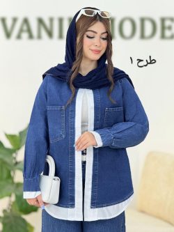 مانتو جین آستین مچ دار اسپرت کد h156