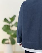 مانتو جین آستین مچ دار اسپرت کد h156 (3)