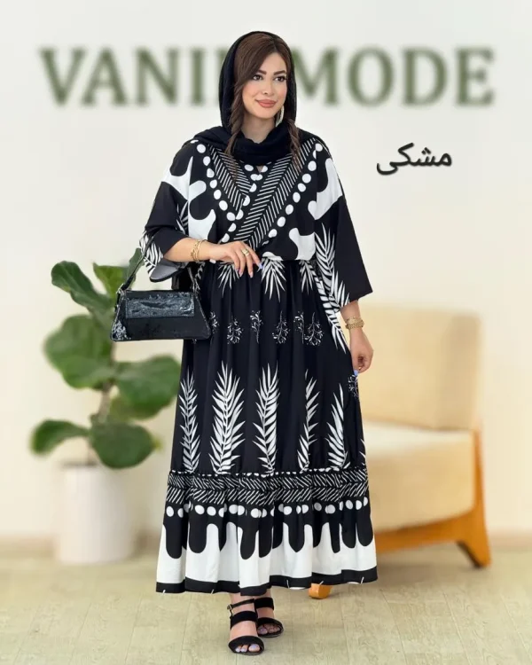 پیراهن ساحلی چین دار بوگاتی کد h124