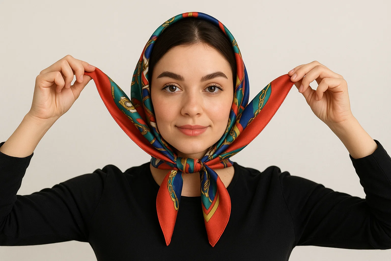 چطور روسری خود را زیبا ببندیم